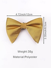 economico Matrimonio ACC-Papillon da uomo regolabile in poliestere, multicolore, accessorio formale per matrimoni, feste e cene di gala, design classico pre-annodato, adatto per matrimoni, banchetti e occasioni speciali.