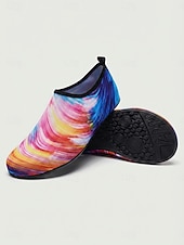 economico Donne-Scarpe da acqua da donna con stampa colorata, calzini acquatici antiscivolo ad asciugatura rapida, calzature leggere e traspiranti per spiaggia, nuoto, snorkeling e immersioni. &amp;surf