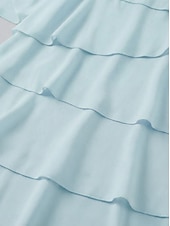  Dames Mini-jurk Chiffon jurk Bruiloft gast jurk Laagjesjurk Modieus Modern Buiten Feestdagen Uitgaan Normale pasvorm Effen Halve mouw Strakke ronde hals blauw Zwart Blozend Roze Lente Herfst