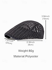 economico Cappelli da uomo-Cappello da uomo in paglia intrecciata, leggero e traspirante, multicolore, ideale per vacanze al mare o per l'uso quotidiano all'aperto, elegante e comodo.