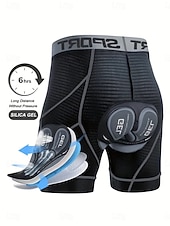 cheap Men's Shorts, Tights &amp; Pants-Men's Solid Color Lines / Waves Cycling Underwear Shorts Cycling Underwear Cycling Padded Shorts Bike Shorts Underwear Shorts Form Fit Sports Quick Dry Soft Lightweight Materials Breathable Grey