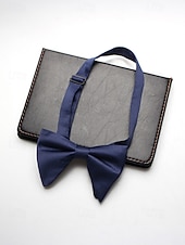 economico Matrimonio ACC-Papillon da uomo regolabile in poliestere, multicolore, accessorio formale per matrimoni, feste e cene di gala, design classico pre-annodato, adatto per matrimoni, banchetti e occasioni speciali.