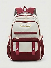 お買い得  子供とティーンのバックパック-女性用ポリエステル製バックパック、複数のポケット、大容量、調節可能なストラップ、豊富なカラーバリエーション、小学生に最適 &amp;中学生、新学期、旅行、アウトドア活動、e