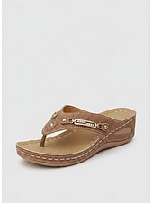 ieftine Sandale tip slide-Sandale confortabile pentru femei cu platformă și talpă plată, sandale de vară cu platformă și talpă plată, fără mâneci