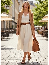 abordables Sandalias deslizantes-Sandalias blancas con tiras florales para mujer: tacón bajo de bloque suave y acolchado, estilo elegante de verano para damas, perfectas para vacaciones, eventos en el jardín, paseos y uso diario.