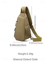 cheap Men's Bags-Men's Polyester Sling Bag Chest Pack, Multi-Color Crossbody Bag with Adjustable Shoulder Strap, Ideal for Casual Daily Use, Outdoor Sports, Hiking, Fishing and Travel