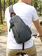 cheap Men's Bags-Men's Polyester Sling Bag Chest Pack, Multi-Color Crossbody Bag with Adjustable Shoulder Strap, Ideal for Casual Daily Use, Outdoor Sports, Hiking, Fishing and Travel