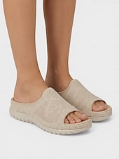 preiswerte Komfortsandalen-Graue, bequeme Damen-Sandalen mit Fußgewölbeunterstützung – atmungsaktive, leichte Sportsandalen mit gepolsterter Sohle, lässige Sommerschuhe für drinnen, draußen, auf Reisen und am Strand &amp; gehen