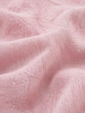 お買い得  エッセンシャルフェイクシャツ-女性用 Tシャツ フェイクリネンシャツ ティートップ フリル 平織り ファッション スタイリッシュ クラシック 半袖 クルーネック レギュラートップス 日常 お出かけ 週末 ブルー ブラック ホワイト イエロー ピンク 夏 春