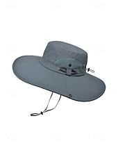 abordables Chapeaux pour hommes-Chapeau de soleil imperméable pour homme en polyester à large bord, pliable et multicolore, idéal pour la pêche, la randonnée, les vacances à la plage, le camping, le trekking et les voyages décontractés.