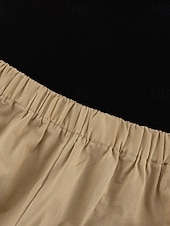 economico Imposta-Per donna Set di biancheria in cotone Set di Pantaloni Senza Maniche Spallina Tinta unica Moda Streetwear Boho Casuale Quotidiano All'aperto Cachi Estate Vestibilità regolare