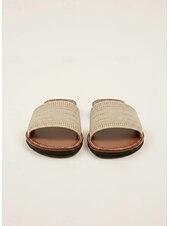 billige Sklisandaler-Flyknit-sandaler til dame – lette, pustende sommersko for kvinner, perfekte for uformelle dater og utflukter i varmt vær.