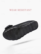 abordables Ballerines femme-Ballerines noires en maille pour femme, respirantes, ornées d'un nœud décoratif, à enfiler, confortables et décontractées, idéales pour le bureau et le quotidien. &amp; été