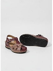 お買い得  快適なサンダル-調節可能なバックル付きの女性用ストラップ付きコンフォートサンダル - 快適な普段履きやカジュアルな服装に最適なスタイリッシュな夏用フットウェア