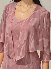  Naisten kohauttaa olkiaan Pitsi Kukka Kuvitettu Tyylikäs Tiukka pyöreä kaula-aukko Tavalliset topit Päivittäin Häävieras Lomavaatteet Pölyinen ruusu Kesä Kevät