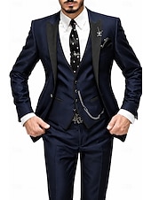 preiswerte Dinnerparty-Dreiteiliger Herren-Smoking in Burgunderrot, Slim Fit – ideal für Hochzeiten, Abschlussbälle und Dinnerpartys. Bestehend aus einem einreihigen Blazer mit Schalkragen, Weste und Hose. Erhältlich in Schwarz, Blau und Grün.