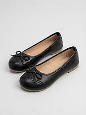 Недорогие Women-Women's Brown Wide-fit Bow Ballet Flats – Comfortable Soft Round-Toe Slip-On Shoes, Casual Faux Leather Non-Slip Flats for Cruise, Vacation &amp; Everyday Wear