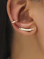 cheap Women's Earring-Women's Boho Alloy Ear Cuff Set, Multi Style Crystal Clip On Earrings for Beach Vacation, Summer Resort and Everyday Casual Wear