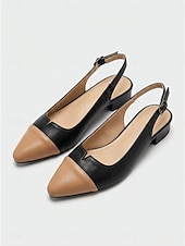 cheap Slingback Pumps-Women's Multicolor  Mid-Heel Shoes – Retro 1950s Vintage Style, Comfortable Daily Work &amp; Office Heels
