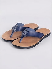 abordables Mujeres-Sandalias de dedo color marrón claro para mujer: chanclas cómodas y acolchadas con tiras de piel sintética para vacaciones en la playa y viajes de verano. &amp;Relajación informal al aire libre