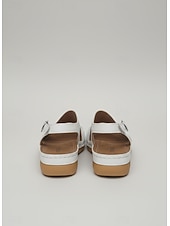 economico Sandali Comodi-sandali da donna con zeppa traforata rosa – comode scarpe estive con plateau e punta aperta e cinturino con fibbia per la spiaggia, i viaggi e l'abbigliamento casual