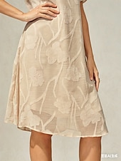 preiswerte Einfaches Kleid-Damen Minikleid Shiftkleid Elegant Einfarbig Kurzarm Rundhalsausschnitt Mink