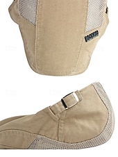 economico Cappelli da uomo-Berretto piatto da uomo in cotone a rete, regolabile e traspirante, modello newsboy ivy hat, ideale per l'uso quotidiano, le vacanze al mare, i viaggi e lo stile estivo all'aperto.