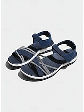 cheap Sport Sandals-Women's Outdoor Sport Sandals with Magic Tape Straps, Comfortable Walking Shoes for Hiking, Beach and Casual Outdoor Adventures