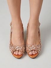 ieftine Sandale cu toc-pantofi eleganți pentru femei &amp;set de genți – accesorii asortate șic pentru cocktailuri