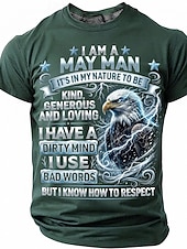  Homens Engraçado Camiseta Manga Curta Camiseta Impressão 3D Gola Redonda Camisa Moda Designer Simples Casual Diário Festa Azul Lago Verão Primavera Roupa S M L XL XXL XXXL
