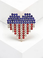  Женская брошь в виде американского флага из сплава со стразами, патриотическая булавка для лацкана в различных стилях, посвященная 250-летию США, Дню независимости, банкетам, вечерним вечеринкам и