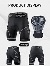 cheap Men's Shorts, Tights &amp; Pants-Men's Solid Color Lines / Waves Cycling Underwear Shorts Cycling Underwear Cycling Padded Shorts Bike Shorts Underwear Shorts Form Fit Sports Quick Dry Soft Lightweight Materials Breathable Grey