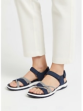 cheap Sport Sandals-Women's Outdoor Sport Sandals with Magic Tape Straps, Comfortable Walking Shoes for Hiking, Beach and Casual Outdoor Adventures