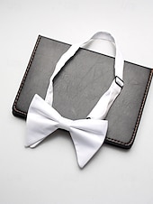 economico Matrimonio ACC-Papillon da uomo regolabile in poliestere, multicolore, accessorio formale per matrimoni, feste e cene di gala, design classico pre-annodato, adatto per matrimoni, banchetti e occasioni speciali.