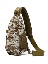 cheap Men's Bags-Men's Polyester Sling Bag Chest Pack, Multi-Color Crossbody Bag with Adjustable Shoulder Strap, Ideal for Casual Daily Use, Outdoor Sports, Hiking, Fishing and Travel