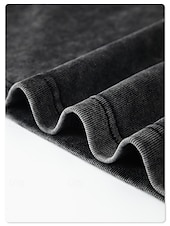  نسائي قطن مغسول 100% Cotton قميص قطني عتيق موضة أنيق بدون كم رقبة عالية مدورة قمصان عادية فضفاض أزرق أسود بنفسجي فاتح الصيف الربيع