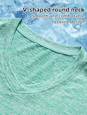 abordables T-shirt uni-Femmes T-shirt Couleur Unie Élégant Basique Manche Courte Col en V Hauts Réguliers Occasionnel Sports Week-end Noir Vert Claire Rose Claire Violet Claire Gris Clair Été Printemps