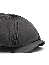 cheap Men's Hats-Men's Washed Cotton Newsboy Cap, Multi-Color Adjustable Ivy Flat Beret Hat for Travel, Vacation, Outdoor Activities and Everyday Casual Wear