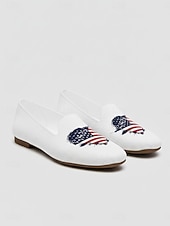  Damen-Strickschuhe zum 250-jährigen Jubiläum der USA – bequeme, leichte Freizeitschuhe im patriotischen Streetstyle für Nationalfeiertage, Festivals und Reisen &alltägliches Gehen