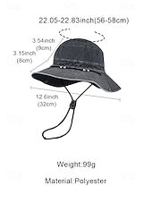 voordelige Herenhoeden-Vintage western cowboy zonnehoed voor heren, veelkleurige polyester outdoorhoed met opvouwbare rand en kinband, ideaal voor vakanties, wandelen, vissen en dagelijks gebruik.