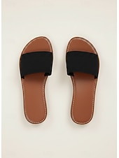billige Sklisandaler-Flyknit-sandaler til dame – lette, pustende sommersko for kvinner, perfekte for uformelle dater og utflukter i varmt vær.