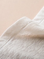  Per donna Camicia Blusa con texture Top estivi Semplice Elegante Classico Manica Corta Scollo a V Top lunghi Casuale Beige chiaro Verde chiaro Viola chiaro Estate Primavera