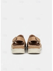 Χαμηλού Κόστους Άνετες Σανδάλες-slingback casual σανδάλια για γυναίκες – κλειστά παπούτσια με σχέδιο κοπής, άνετα για καθημερινή χρήση και περιστάσεις άνοιξη/καλοκαίρι