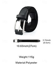 preiswerte Herrengürtel-Geflochtener Herren-Stretchgürtel mit Kunstlederbesatz, verstellbarer, gewebter Freizeitgürtel in verschiedenen Farben für den Alltag, Strandurlaub, Reisen und Resort-Looks