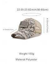  Heren truckerpet van polyester met Amerikaanse vlag, geborduurd klittenbandpatch in diverse kleuren, verstelbare pasvorm, perfect voor de viering van 250 jaar Amerika, Onafhankelijkheidsdag,