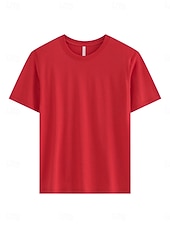  Dame T skjorte T-skjorte عادي Mote Stilfull Grunnleggende Kortermet Crew-hals Vanlige topper Daglig Ut på byen Helg Svart Hvit Rosa Rød Navyblå Sommer Vår Ice silk cool feeling