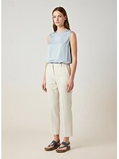 economico Sandali Comodi-sandali bassi da donna con cinturino incrociato blu comodi – stile casual estivo per passeggiate quotidiane, viaggi, giardino, spiaggia e abbigliamento all'aperto