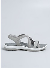 billiga Sport Sandaler-Lätta komfortsandaler för kvinnor med vadderad halkfri sula och justerbara remmar, snygga sommarsandaler för kvinnor, perfekta för resor, strand, vandring och vardagsbruk