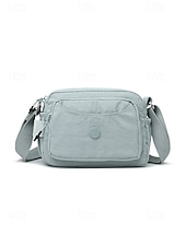 Χαμηλού Κόστους Τσάντες χιαστί-Γυναικεία αδιάβροχη τσάντα χιαστί από νάιλον, μεγάλη χωρητικότητα με πολλά διαμερίσματα, ρυθμιζόμενο ιμάντα ώμου, κομψή για υπαίθριες δραστηριότητες, διακοπές στην παραλία, πεζοπορία, καθημερινή