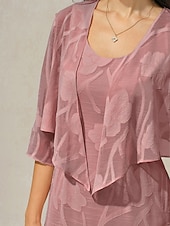  Naisten kohauttaa olkiaan Pitsi Kukka Kuvitettu Tyylikäs Tiukka pyöreä kaula-aukko Tavalliset topit Päivittäin Häävieras Lomavaatteet Pölyinen ruusu Kesä Kevät